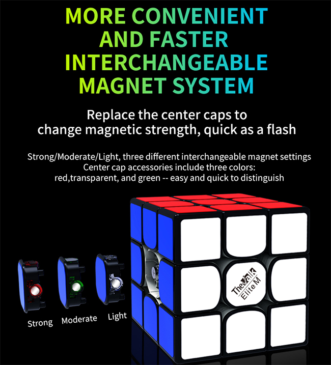 QiYi Valk3 Elite M Magnetic 3x3x3 Speed Cube Black
